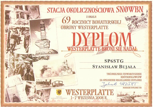 DYPLOM WESTERPLATE